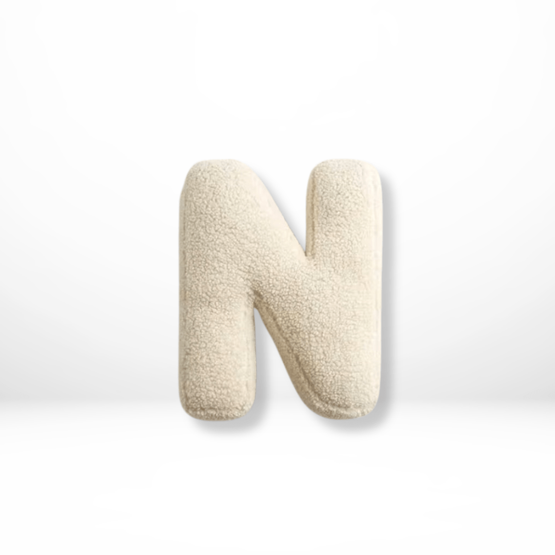 Personalizable Alphabet Decorative Cushion | Soft Velvet Letter Pillow