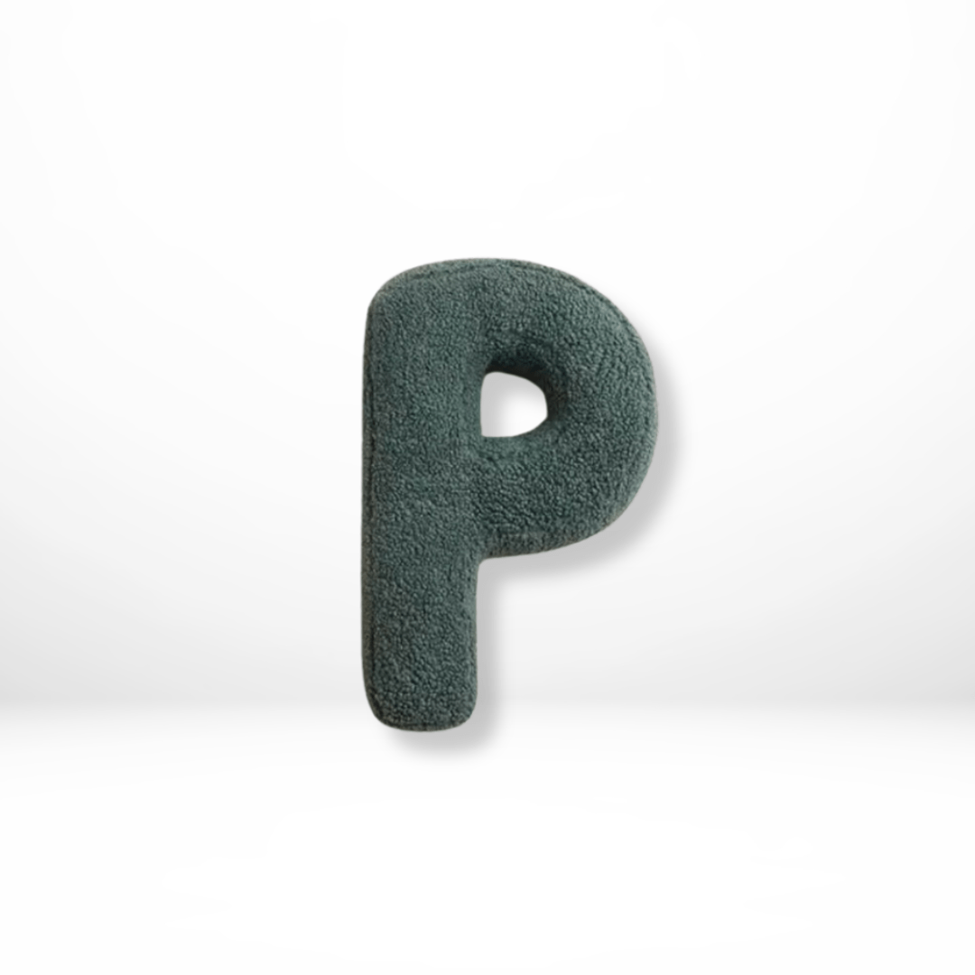 Personalizable Alphabet Decorative Cushion | Soft Velvet Letter Pillow