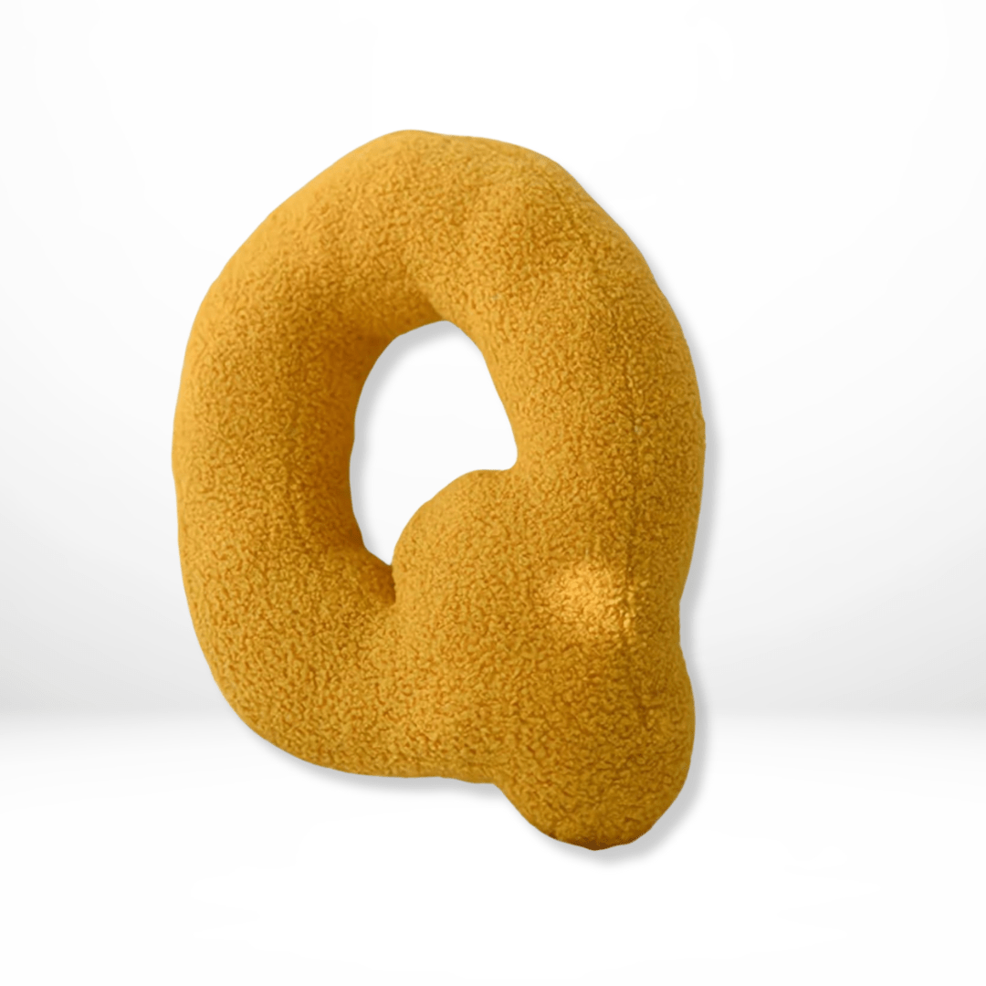 Personalizable Alphabet Decorative Cushion | Soft Velvet Letter Pillow
