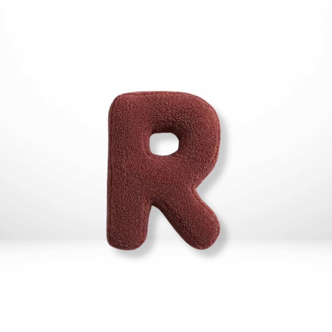 Personalizable Alphabet Decorative Cushion | Soft Velvet Letter Pillow
