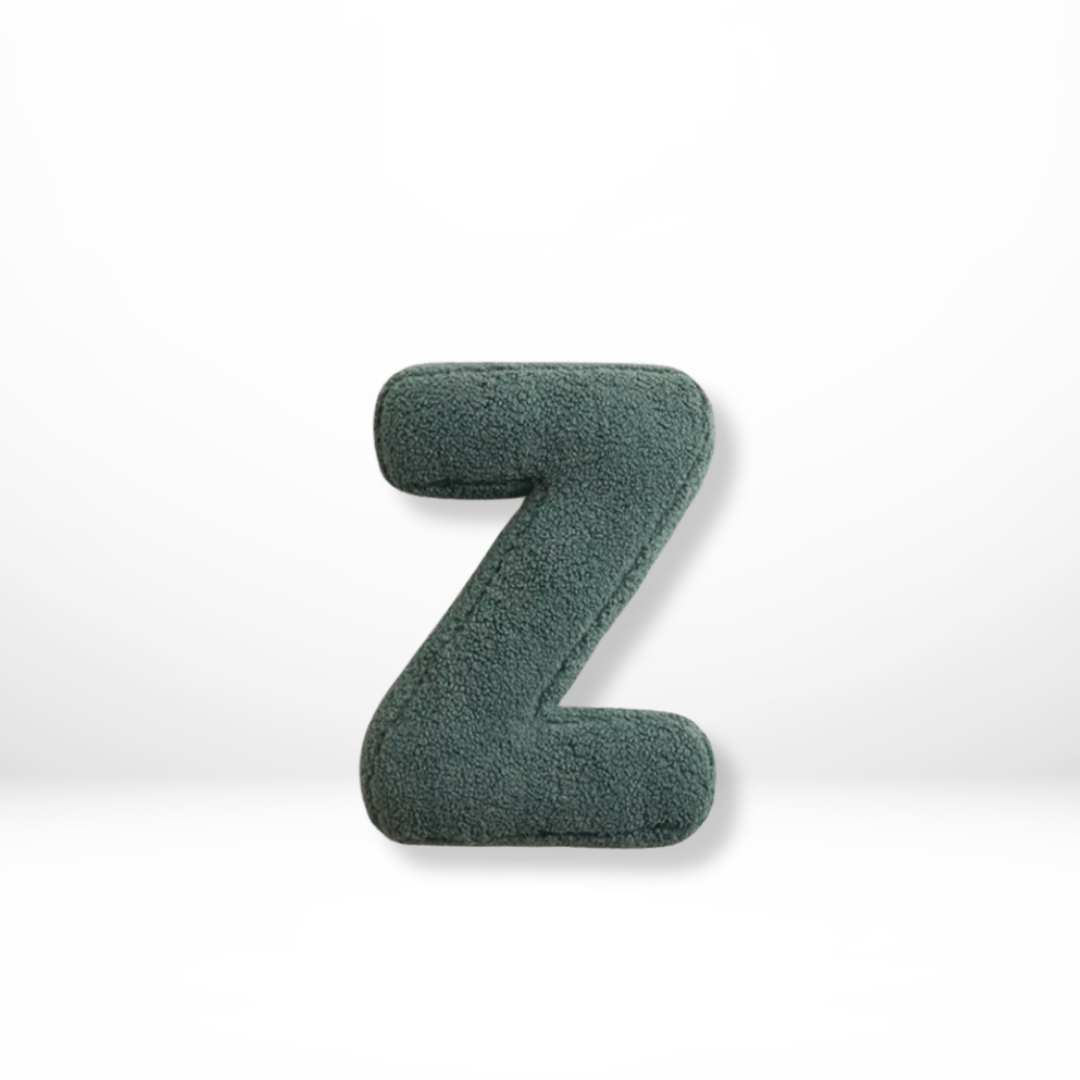Personalizable Alphabet Decorative Cushion | Soft Velvet Letter Pillow