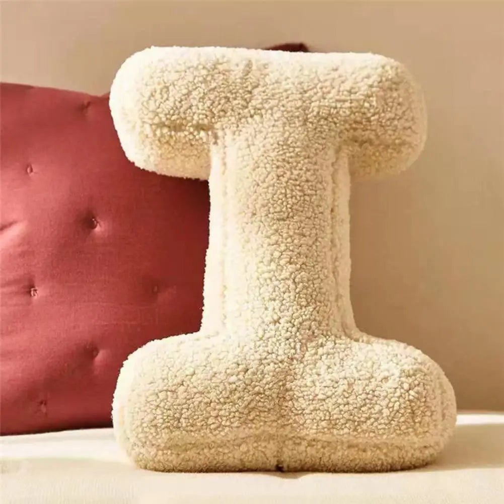 Personalizable Alphabet Decorative Cushion | Soft Velvet Letter Pillow
