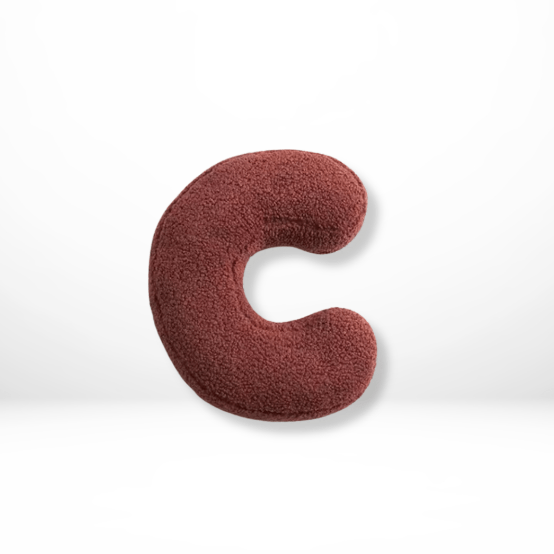 Personalizable Alphabet Decorative Cushion | Soft Velvet Letter Pillow