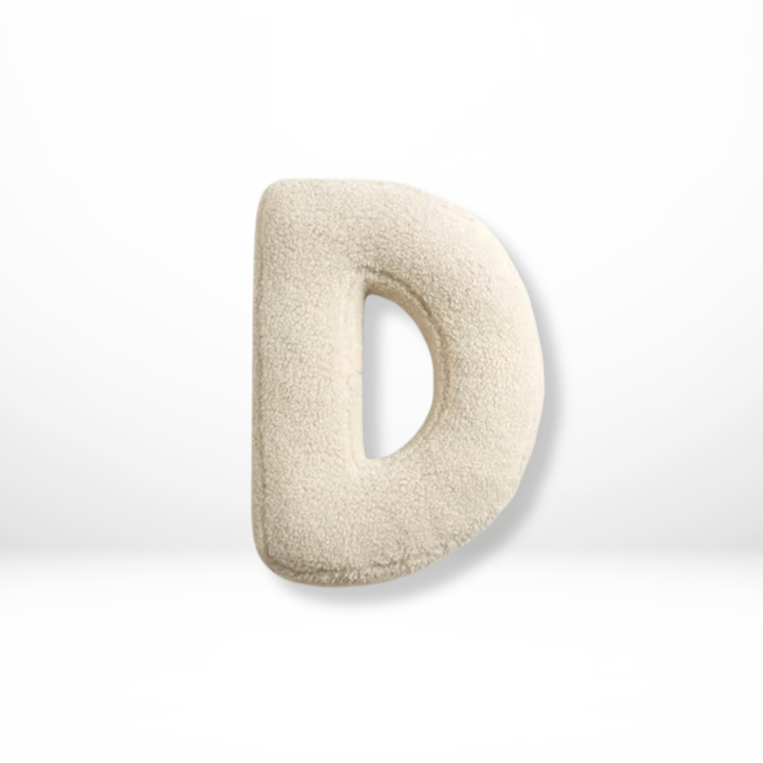 Personalizable Alphabet Decorative Cushion | Soft Velvet Letter Pillow