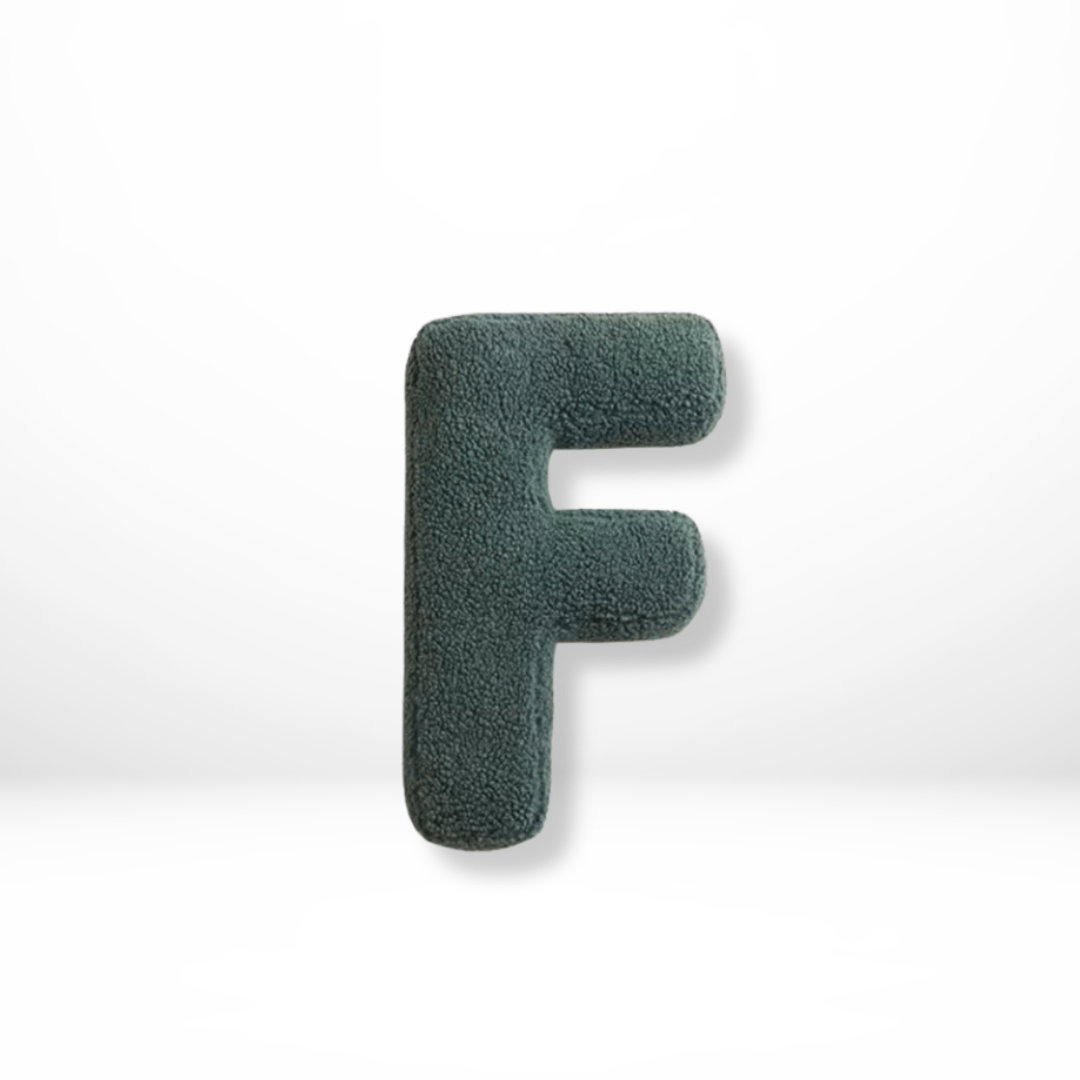Personalizable Alphabet Decorative Cushion | Soft Velvet Letter Pillow