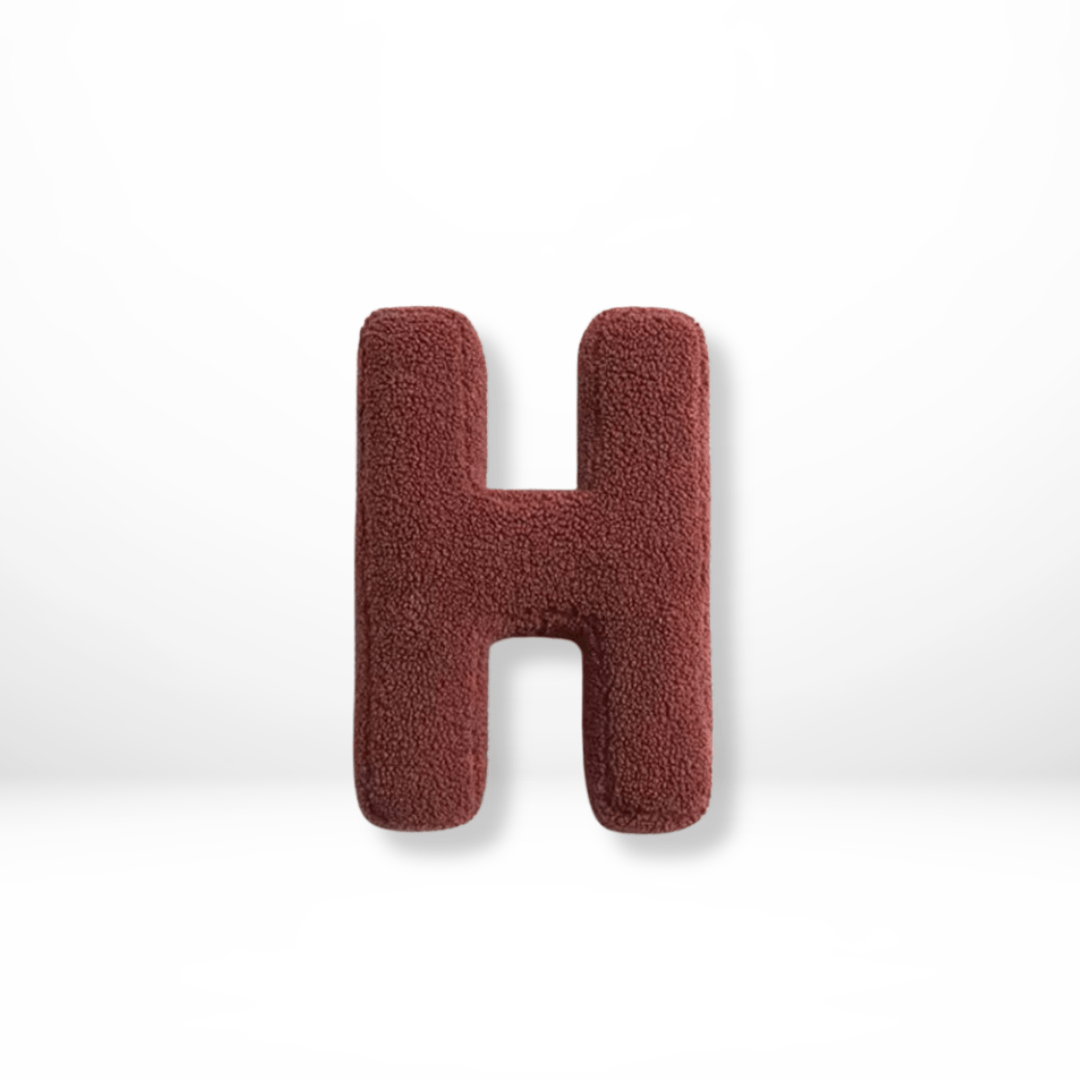 Personalizable Alphabet Decorative Cushion | Soft Velvet Letter Pillow