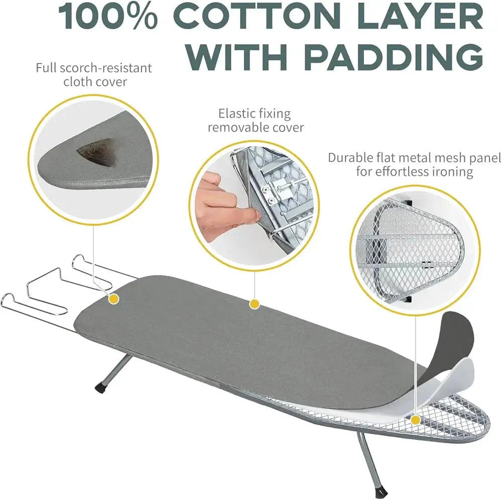 Ironing Board with Foldable Design and Iron Rest