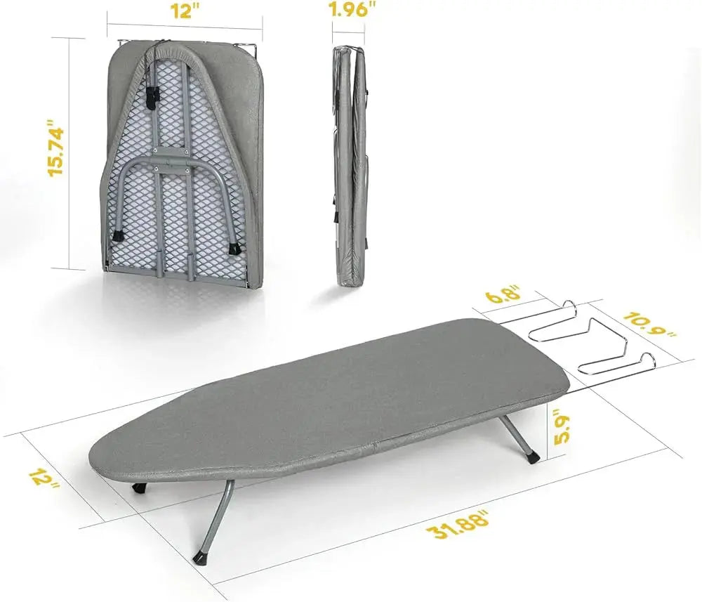 Ironing Board with Foldable Design and Iron Rest