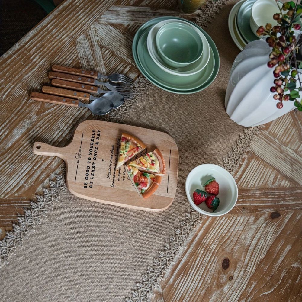 Rustic Textured Jute Table Runner for Stylish Gatherings