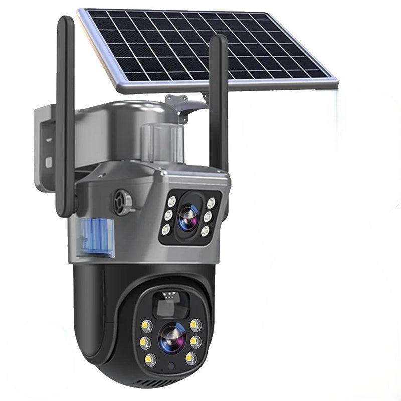 Solar-Powered 4K Security Camera with Wireless Monitoring