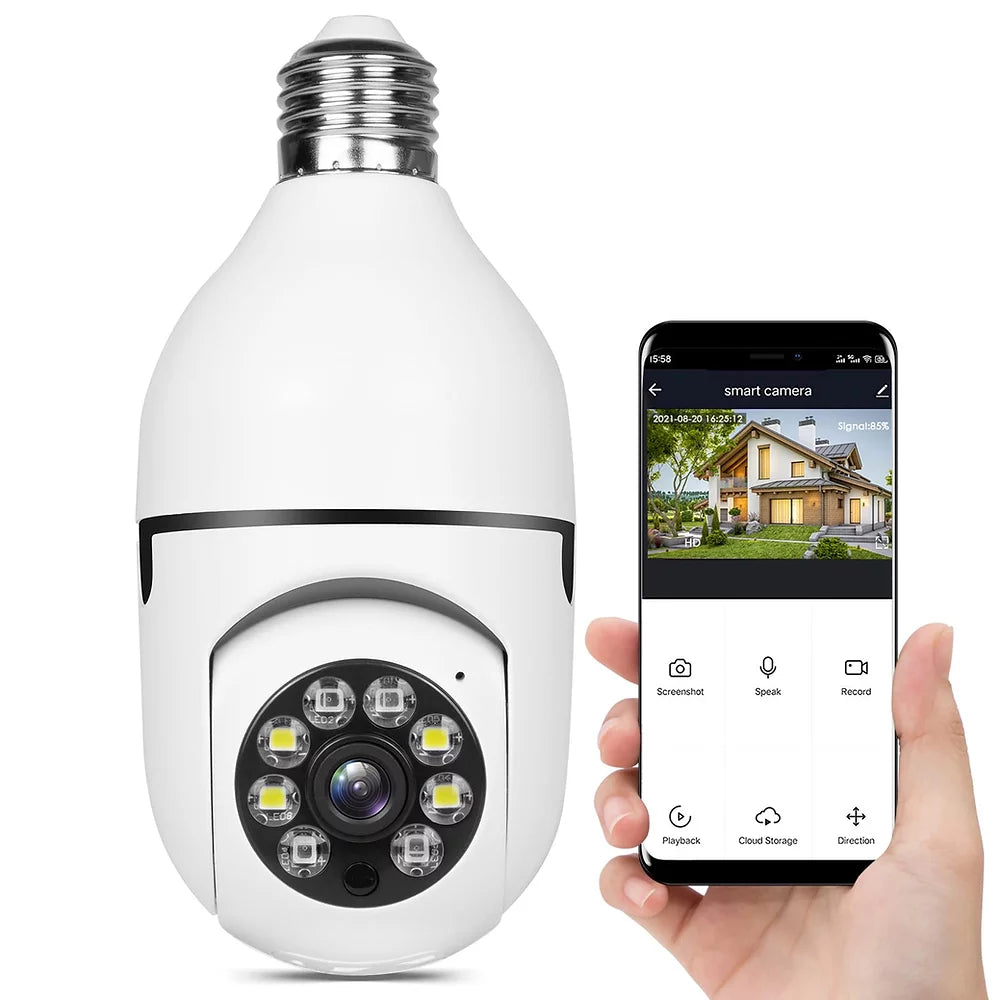 360° Surveillance Camera | Full HD Night Vision | Bulb Camera
