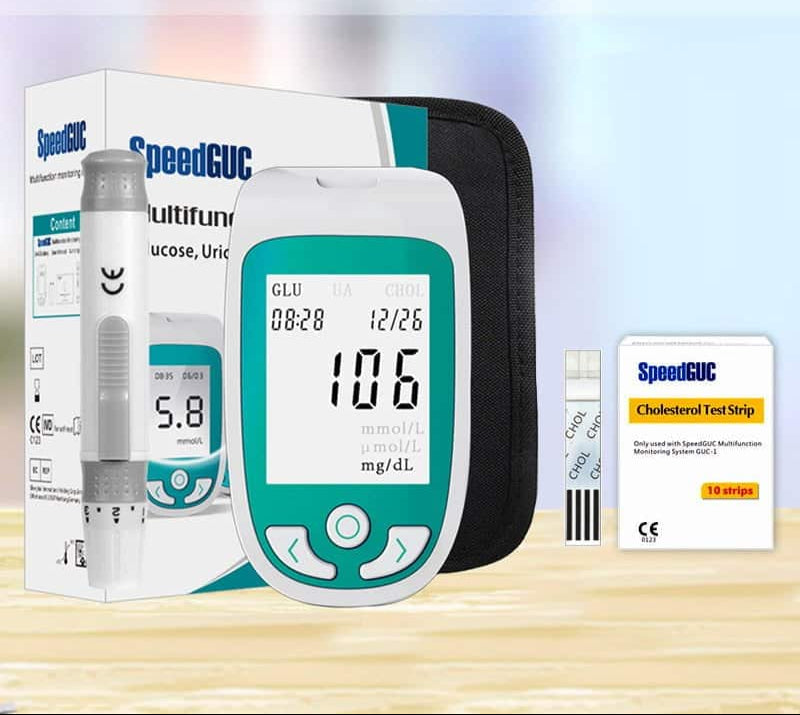 Comprehensive Home Health Tester for Glucose & Cholesterol