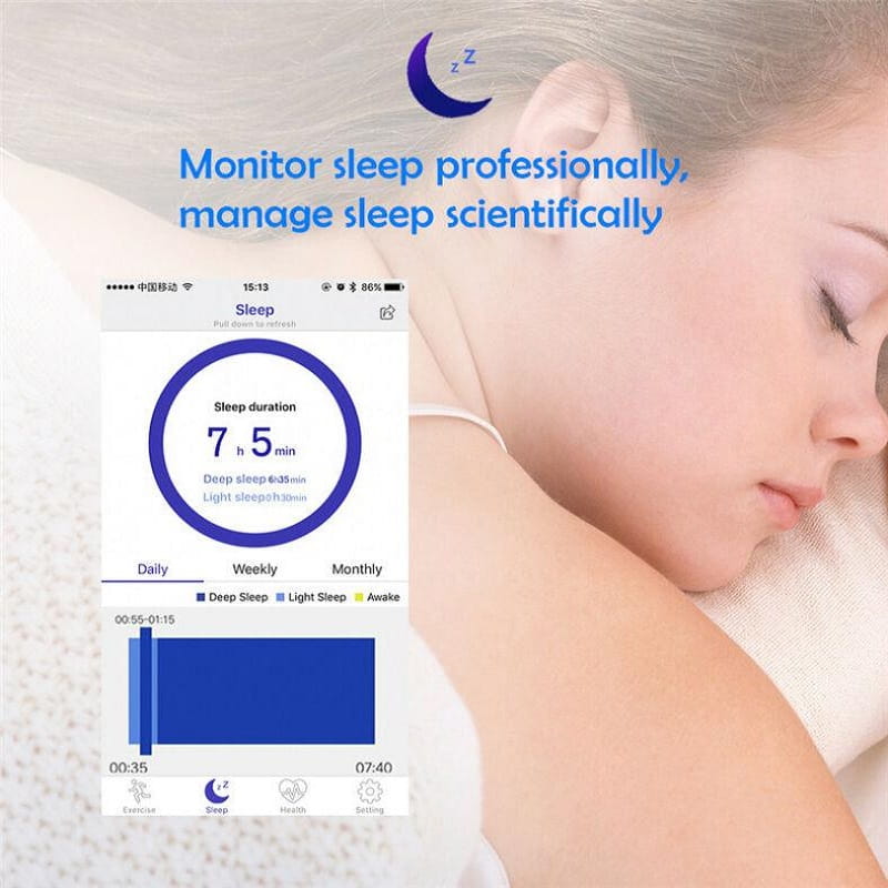 Sleek Smart Blood Pressure and Heart Rate Tracker Watch