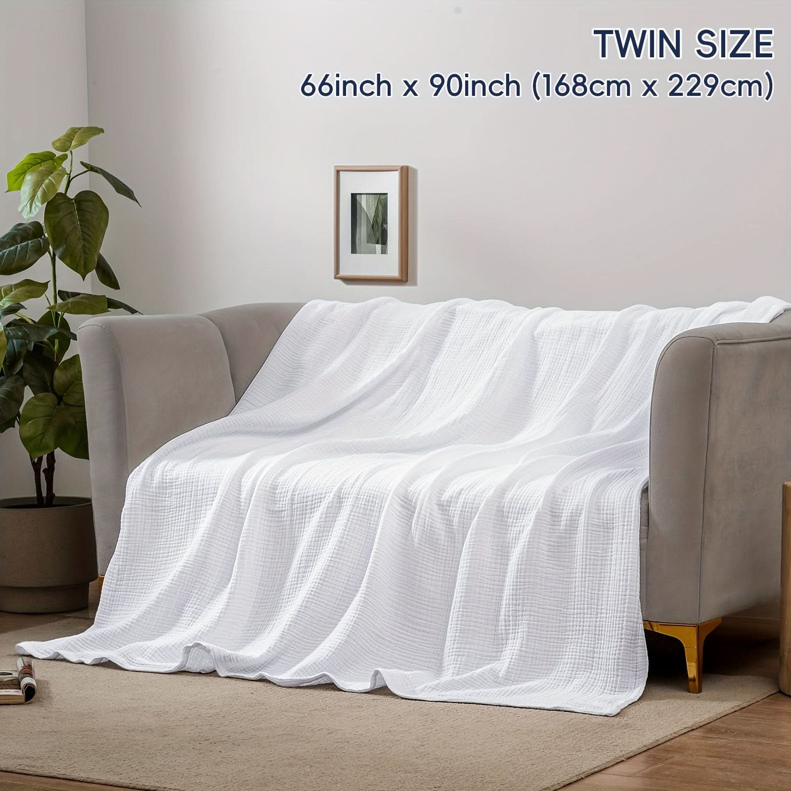 Four-Layer Cotton Blanket for Daily Comfort – Ultra-Soft Fabric