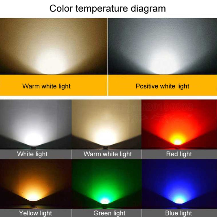 Vibrant Outdoor LED Spotlight – Waterproof & Adjustable with 7 Colors