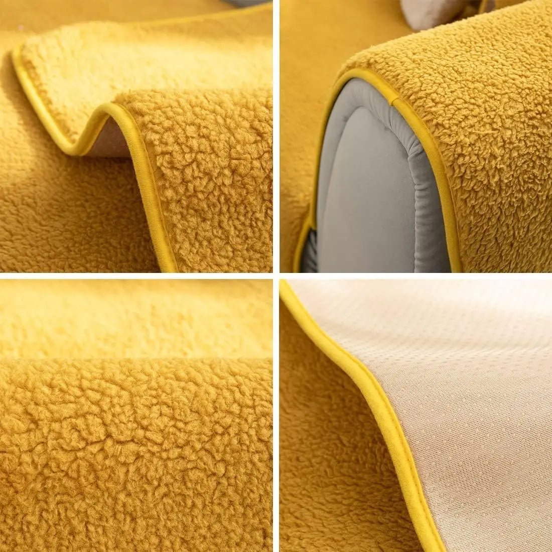 SnugShield – Luxurious Lambswool Sofa Protector for Comfort