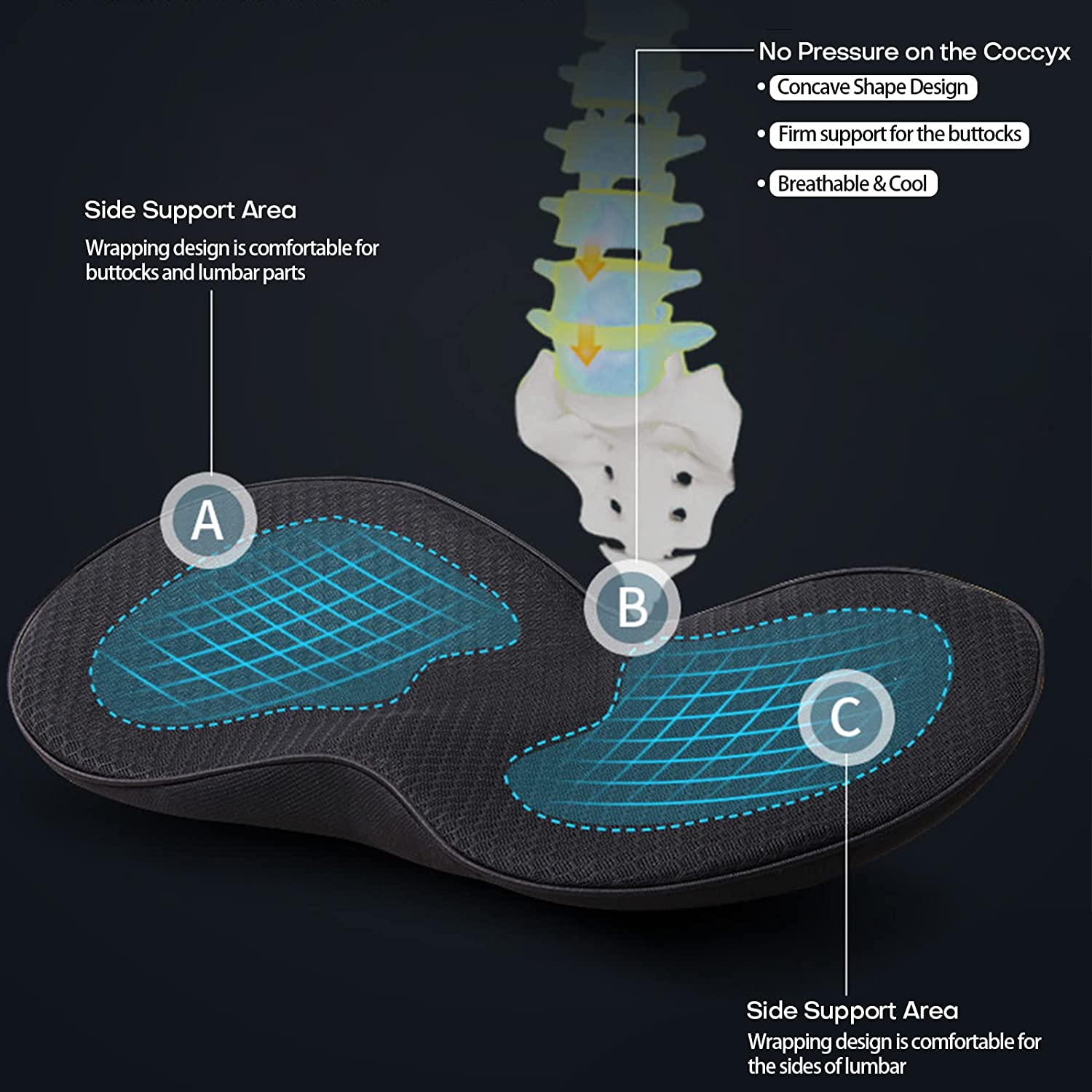 Elevated Comfort Car Seat Cushion for Enhanced Driving