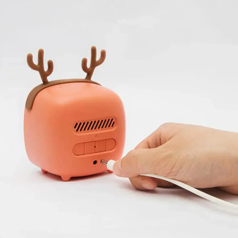 Whimsical Bunny LED Alarm Clock with Rechargeable Night Light