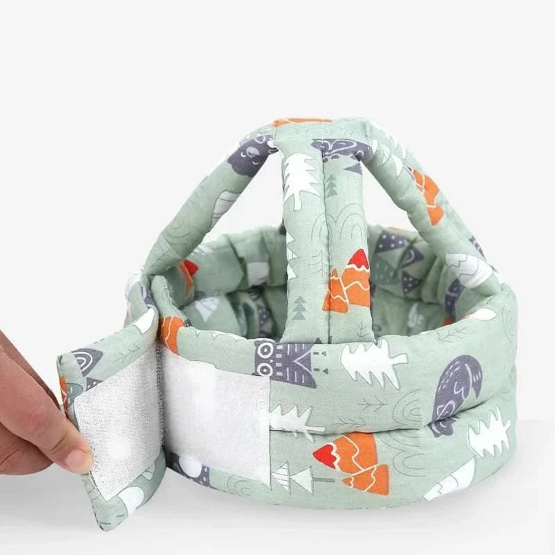 Adjustable Mesh Safety Helmet for Infants and Toddlers with Impact Protection