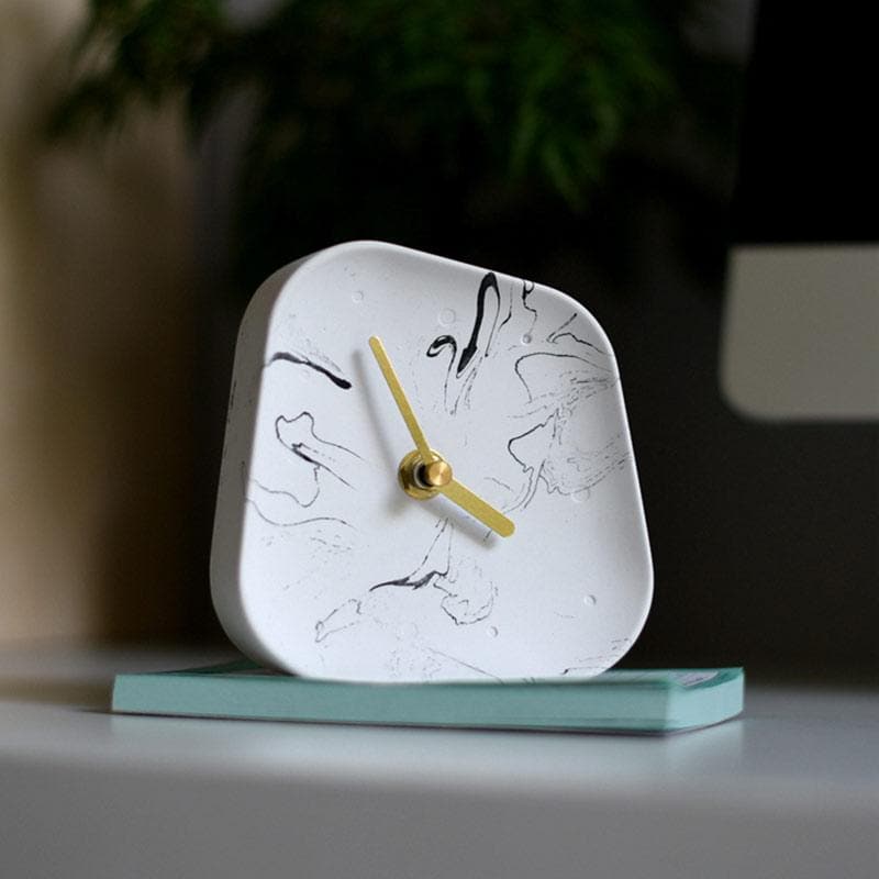 Chic Cement Analog Clock for Stylish Decor