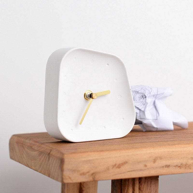Chic Cement Analog Clock for Stylish Decor