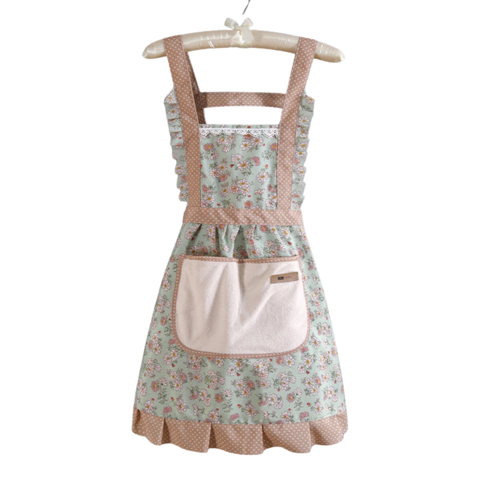 Floral Elegance Waterproof Cooking Apron