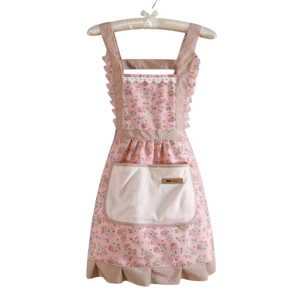 Floral Elegance Waterproof Cooking Apron