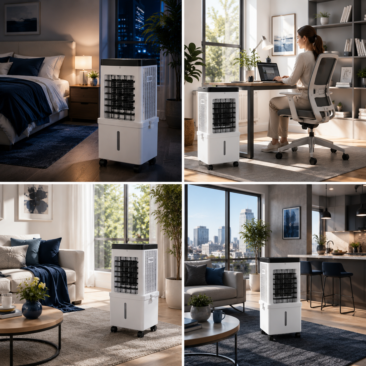 Portable 2-in-1 Air Cooler and Humidifier