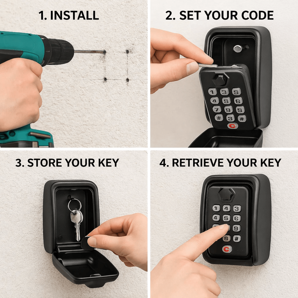 Weather-Resistant Key Vault for Safe Outdoor Access