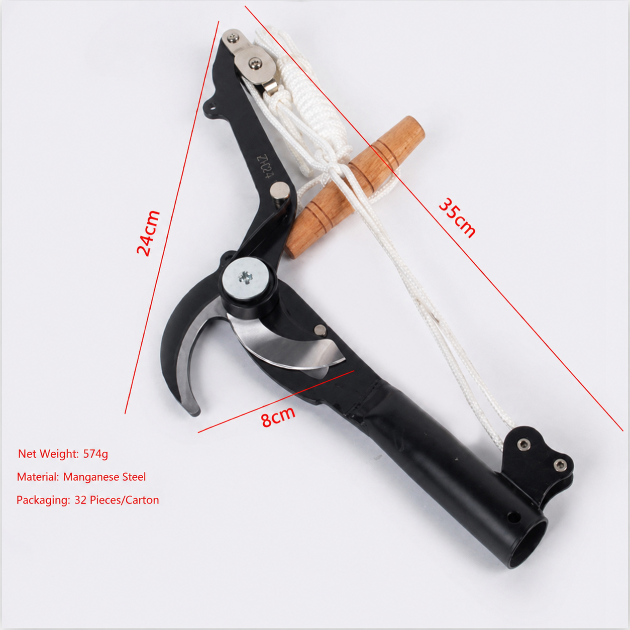 BranchMaster Elite - Extendable Steel Pruner with Enhanced Pulley System