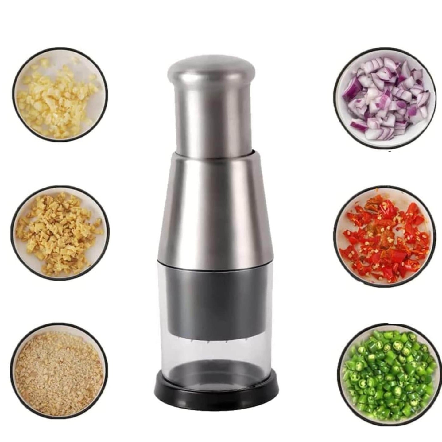 QuickSlice Manual Vegetable Cutter with Stainless Steel Blades