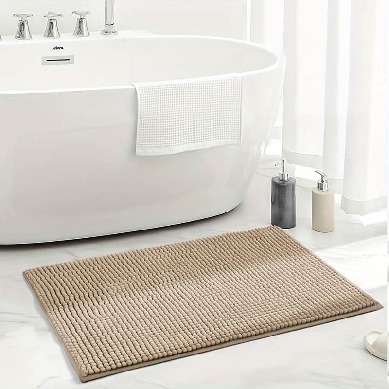 ComfortGuard - Plush Chenille Non-Slip Bathroom Rug