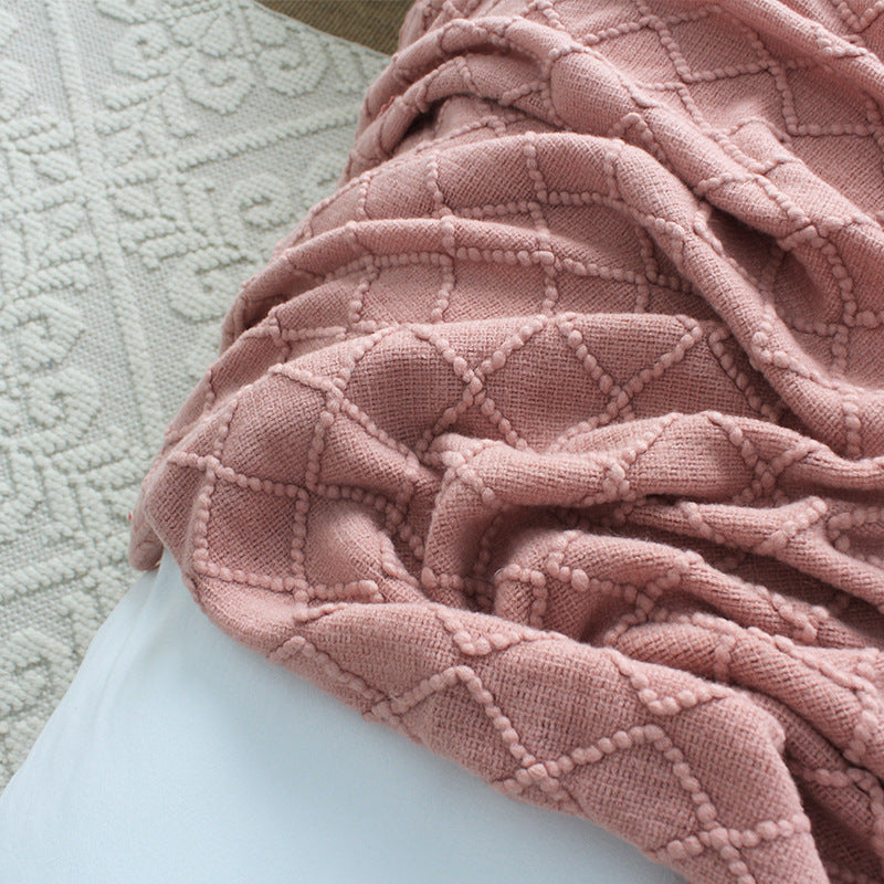 Chic Chevron Tassel Blanket – Luxurious Acrylic Cozy Throw