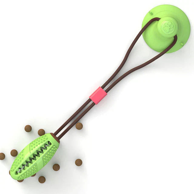 Interactive Dog Toy with Suction Cup – Chewable Fun