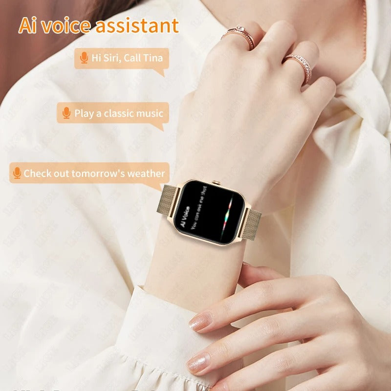 Sophisticated Women's Smartwatch for Fitness & Connectivity