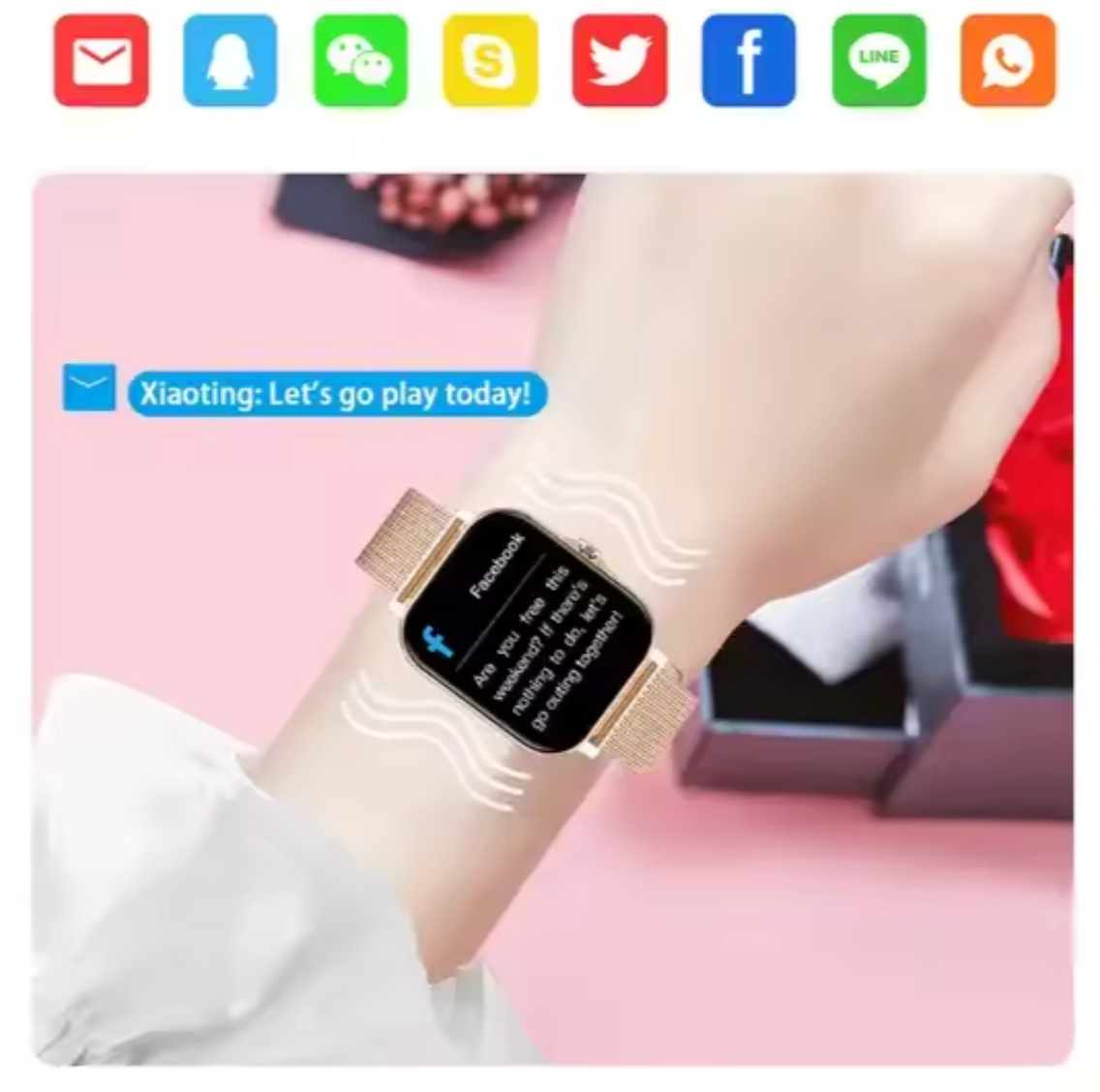 Sophisticated Women's Smartwatch for Fitness & Connectivity
