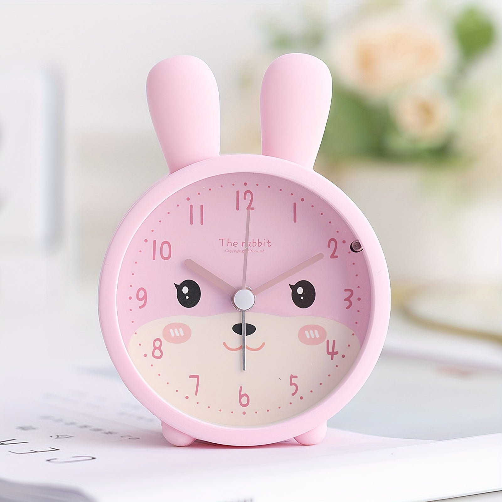 Adorable Bunny-Shaped Alarm Clock with Soft Night Light