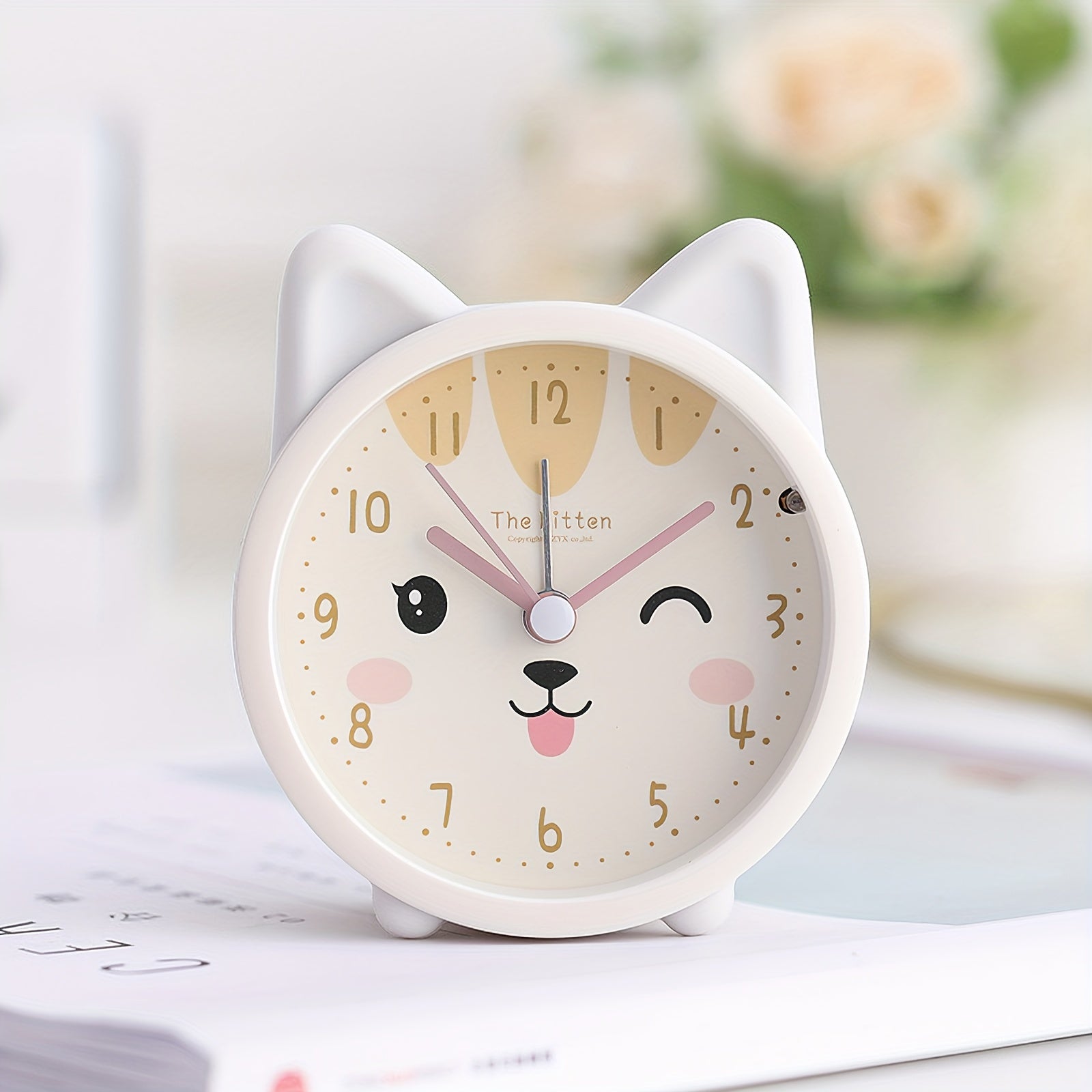 Adorable Bunny-Shaped Alarm Clock with Soft Night Light