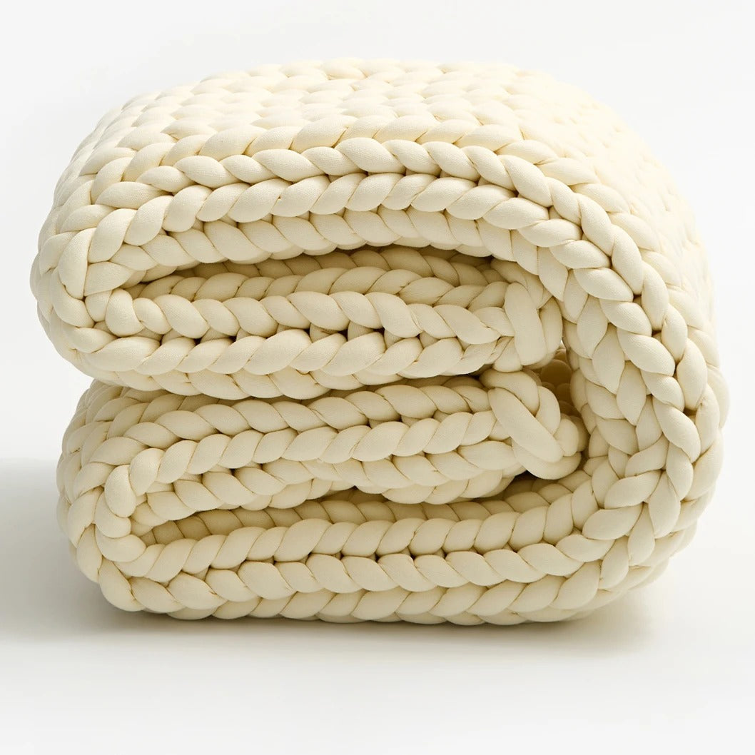 Handcrafted Cozy Knit Weighted Blanket for Ultimate Comfort