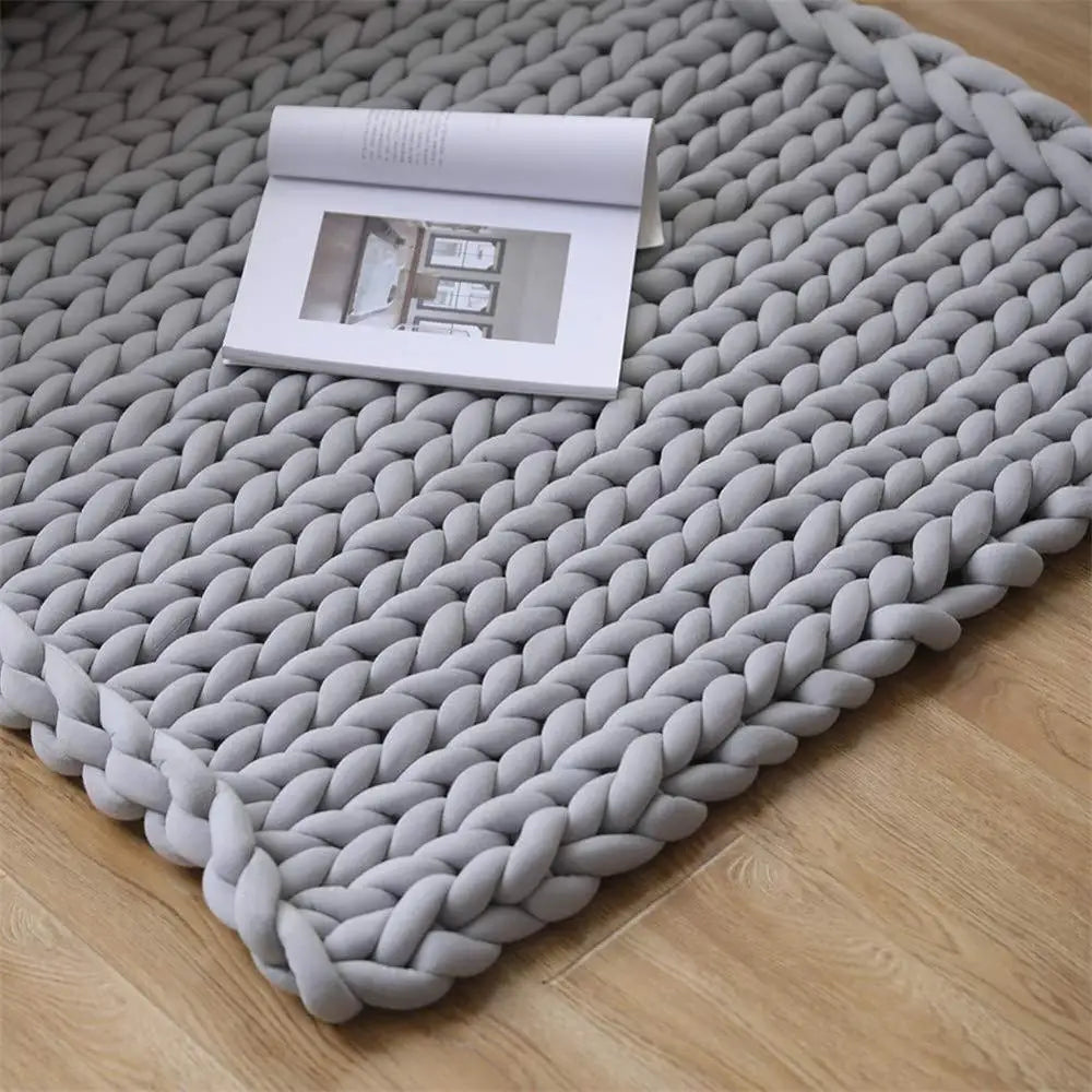 Handcrafted Cozy Knit Weighted Blanket for Ultimate Comfort