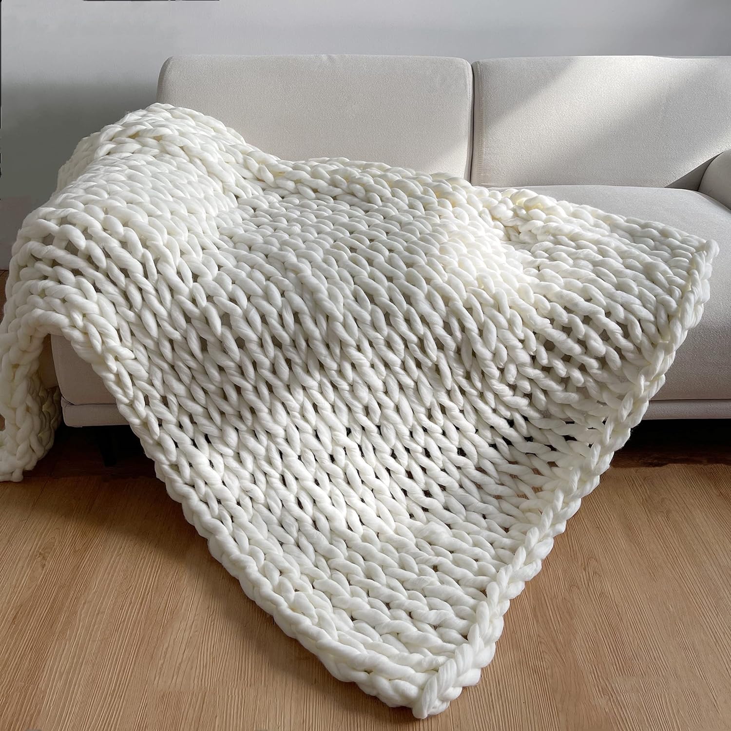 Handcrafted Cozy Knit Weighted Blanket for Ultimate Comfort