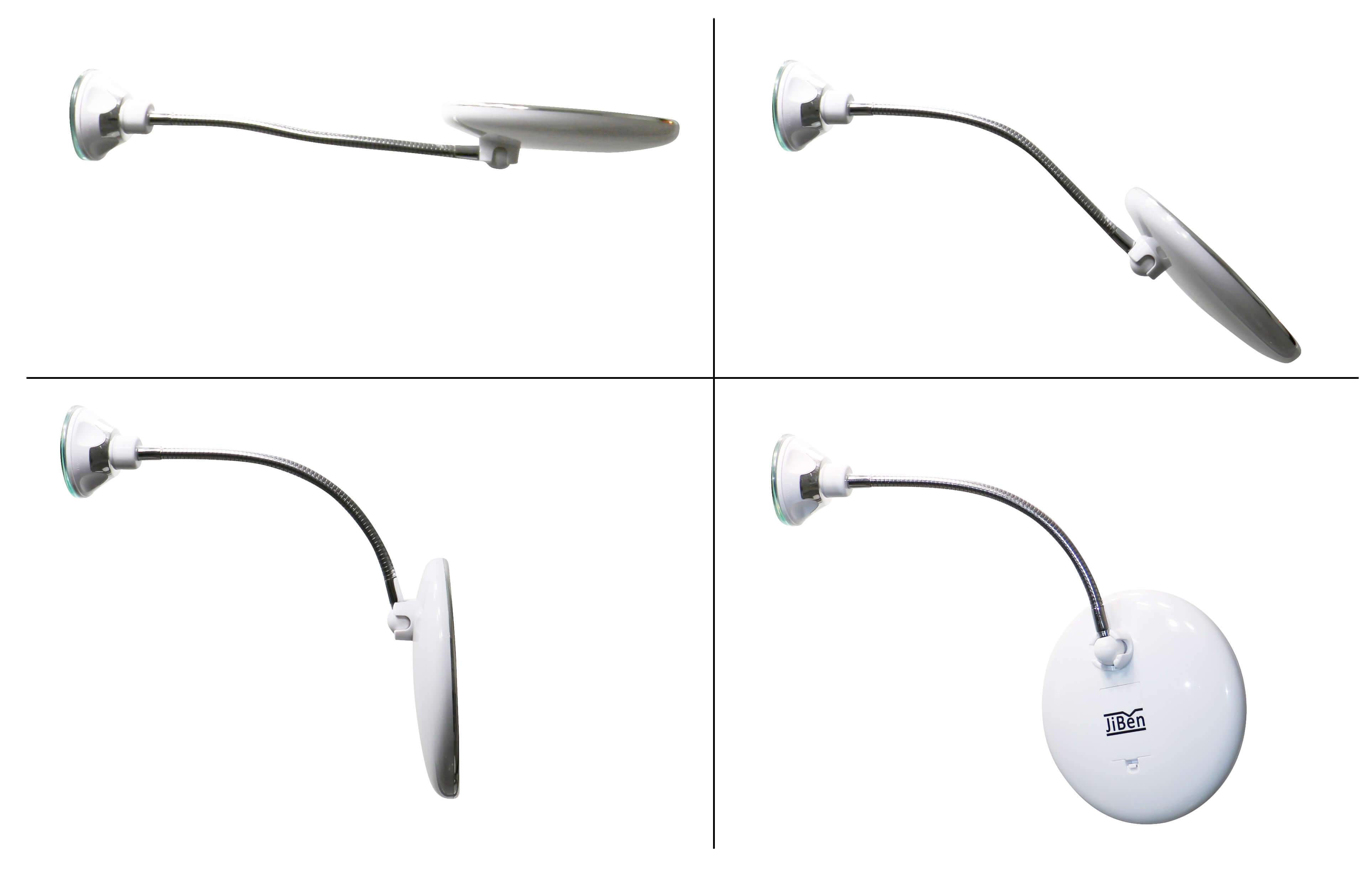 LuxeGlow 10x LED Vanity Mirror with Flexible Neck