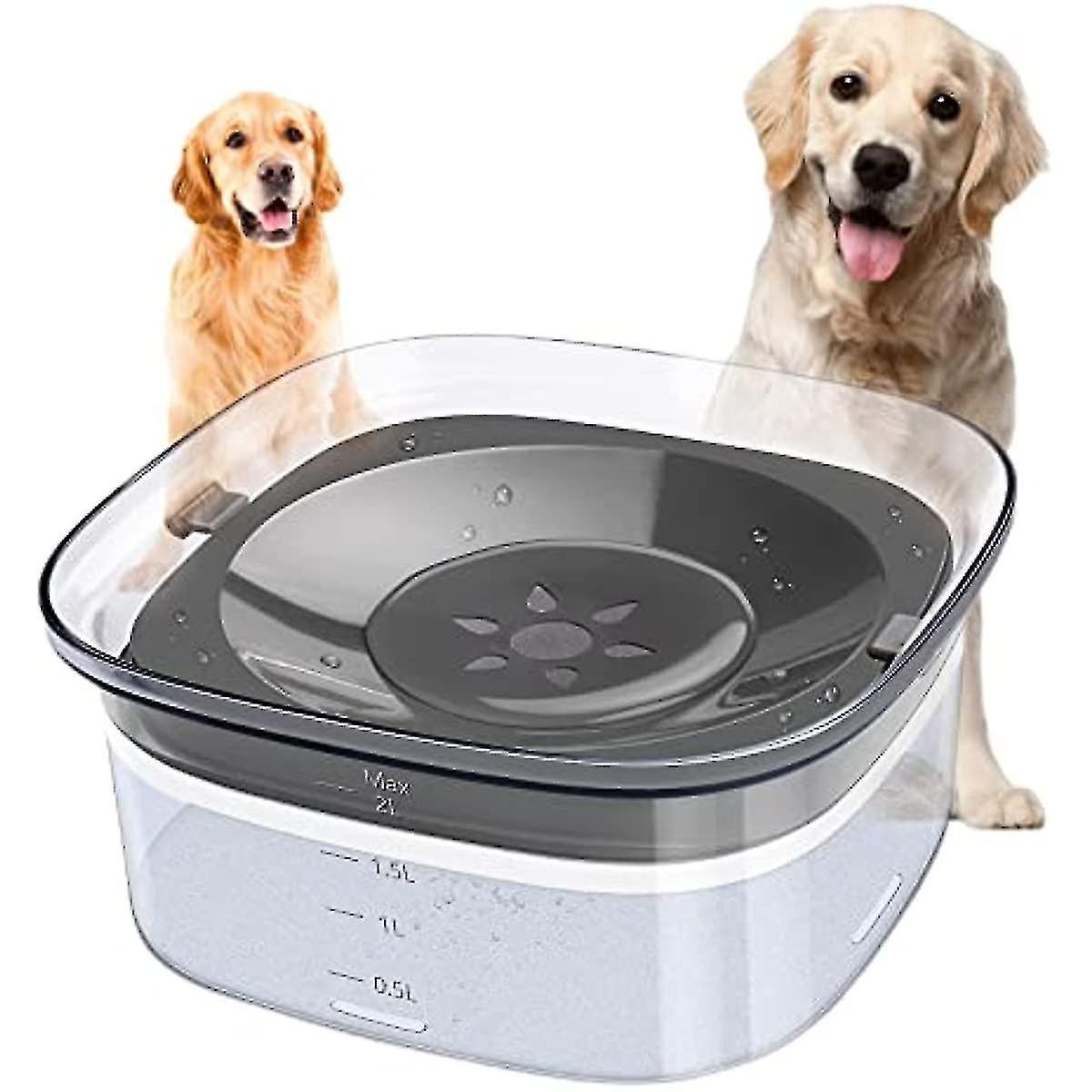 SplashGuard Pet Water Station - No-Mess Bowl for Dogs & Cats