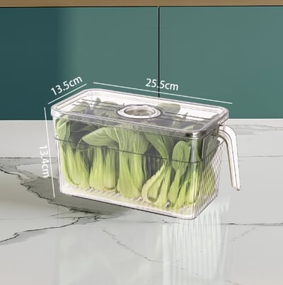 Clear Storage Bin – Enhanced Organization & Freshness at a Glance