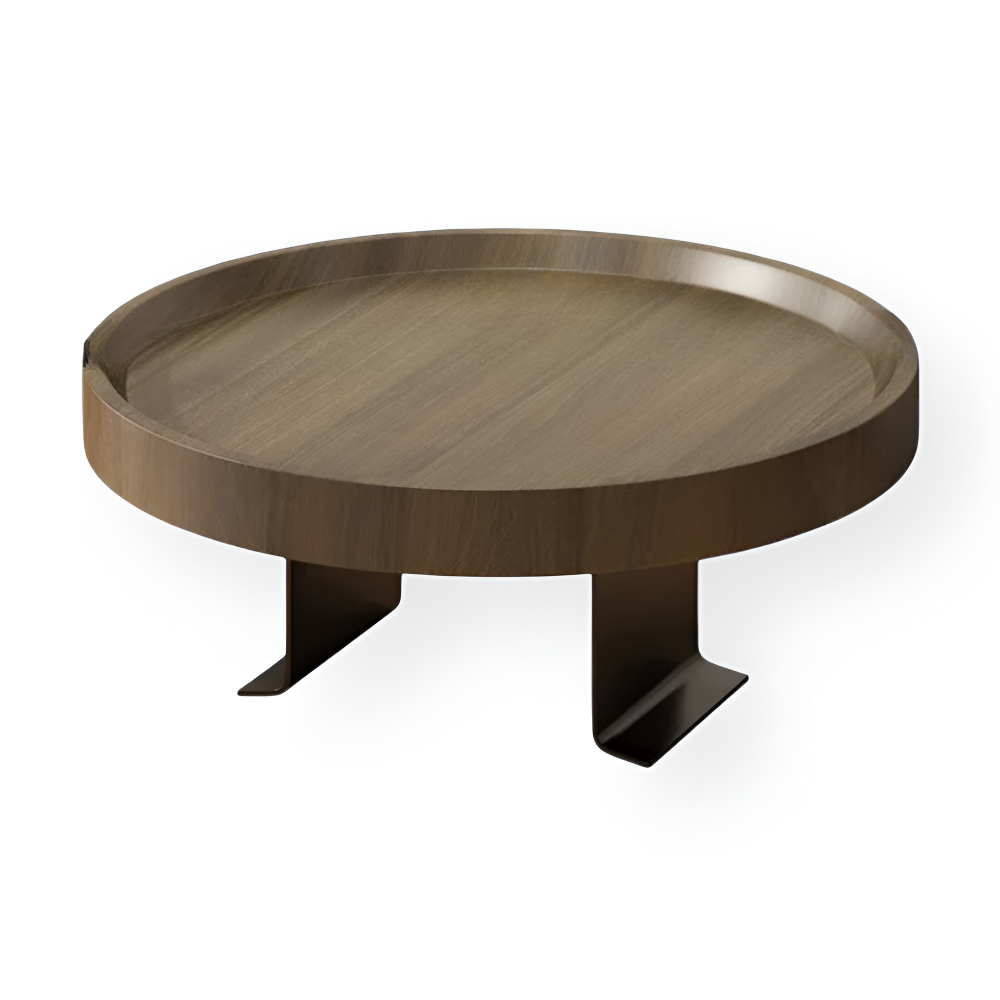 Round Clip-On Sofa Table | Tool-Free Attachment | Sofa Side Storage