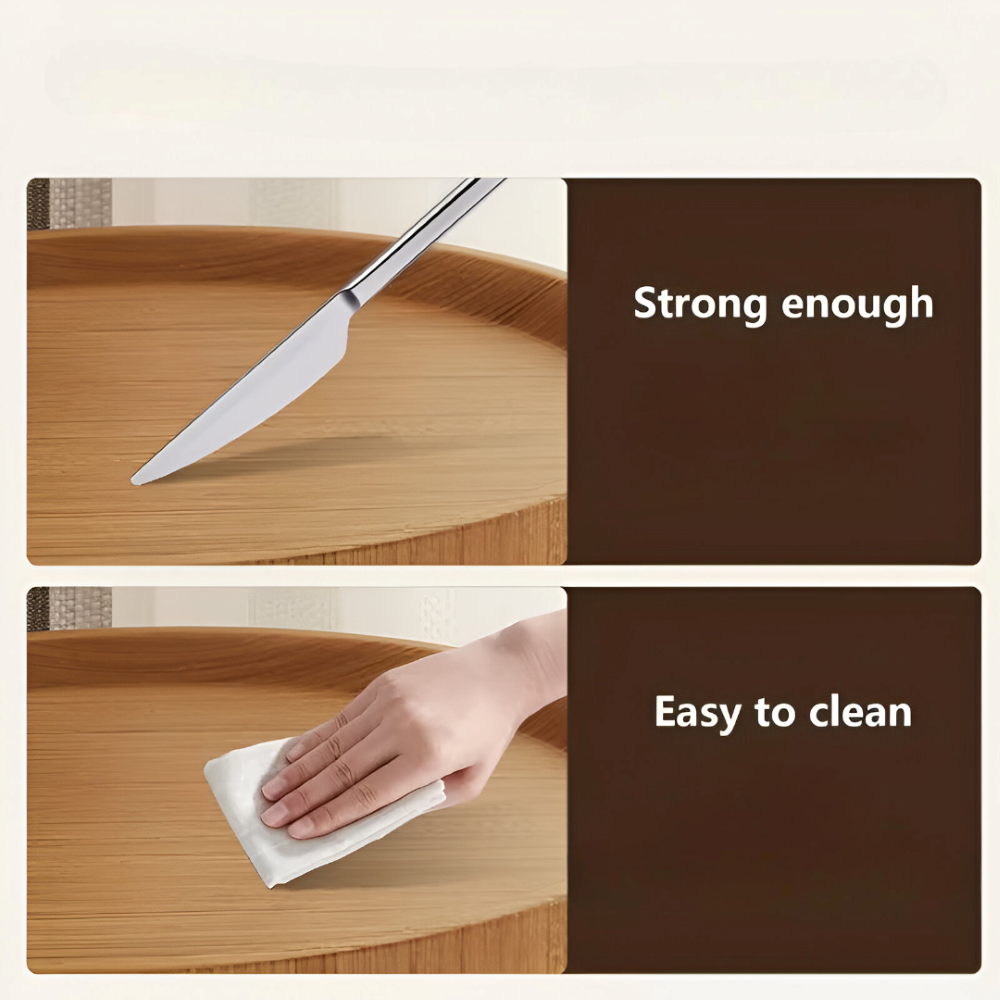 Round Clip-On Sofa Table | Tool-Free Attachment | Sofa Side Storage