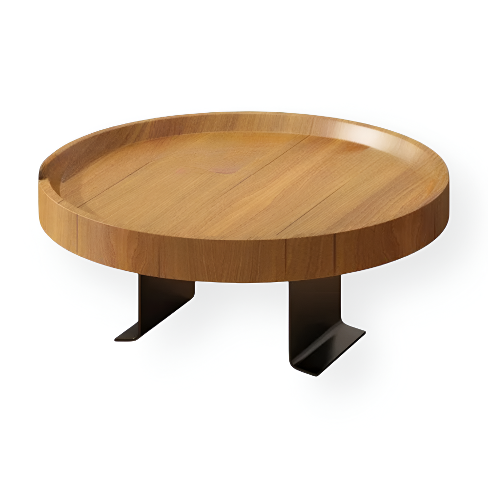 Round Clip-On Sofa Table | Tool-Free Attachment | Sofa Side Storage