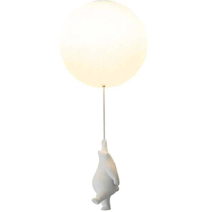 Whimsical Bear & Balloon LED Pendant Light for Kids' Rooms