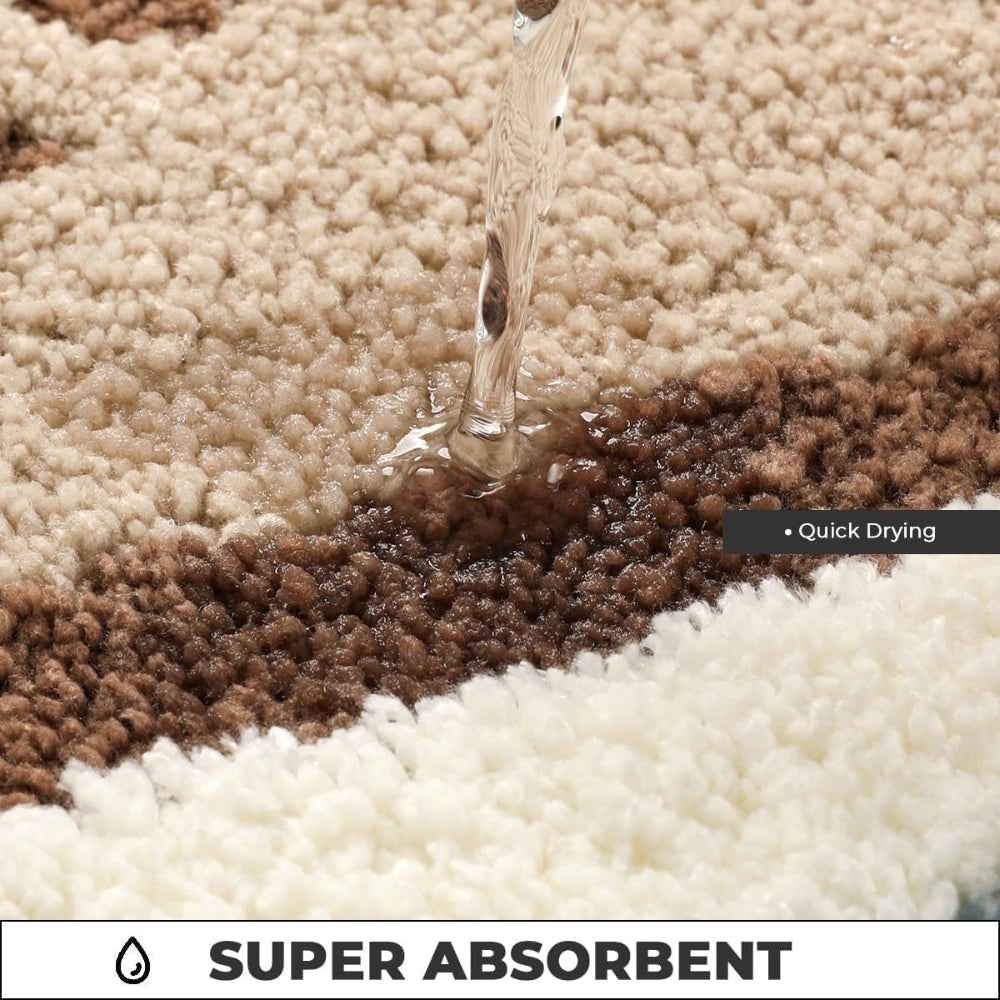 Seaside Serenity Non-Slip Bath Mat with Coastal Design