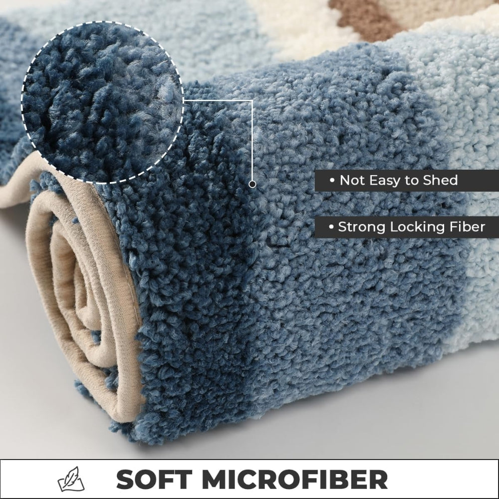 Seaside Serenity Non-Slip Bath Mat with Coastal Design